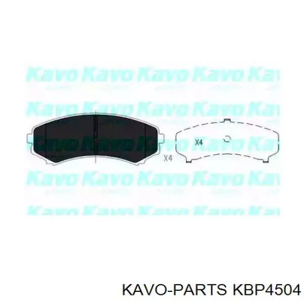 Передні тормозні колодки KBP4504 Kavo Parts