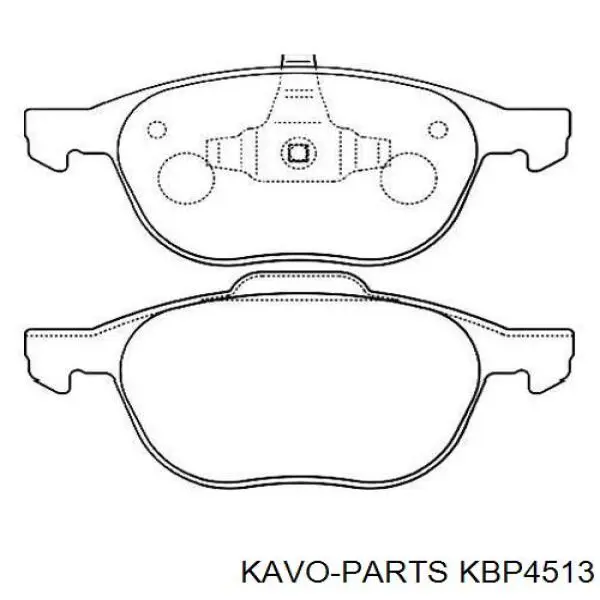 Колодки гальмівні передні, дискові KBP4513 Kavo Parts