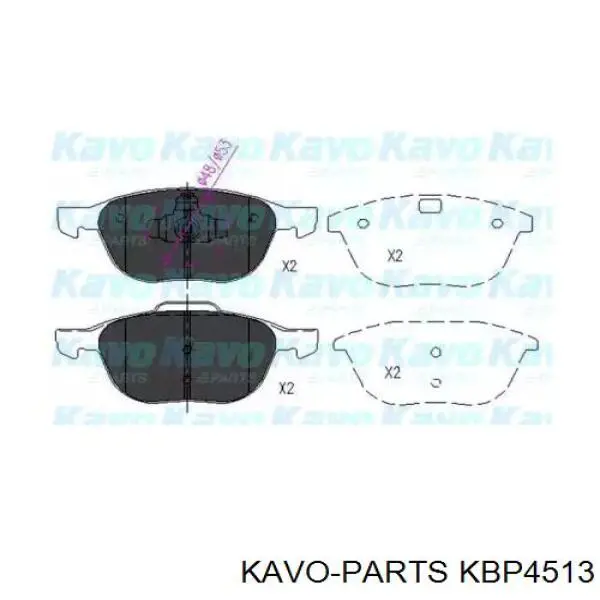 KBP4513 Kavo Parts Передні гальмівні колодки
