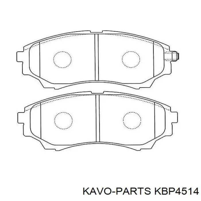 Передні тормозні колодки KBP4514 Kavo Parts