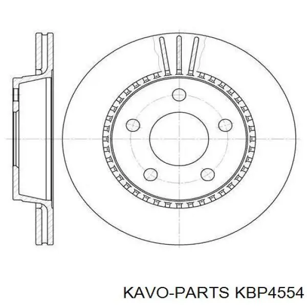 Купити KBP4554 Kavo Parts Задні колодки