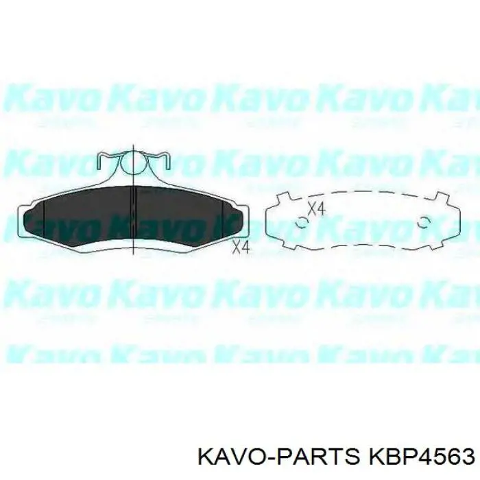 Гальмівні колодки Kavo Parts KBP4563 ціна, від 25.69 USD
