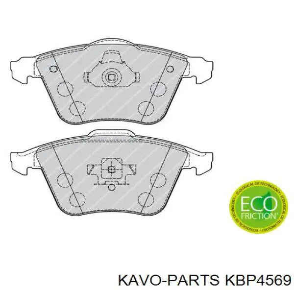 Тормозні колодки Kavo Parts KBP4569