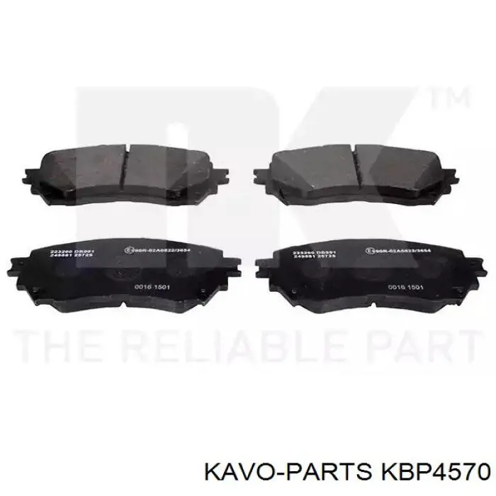 KBP4570 Kavo Parts Передні гальмівні колодки