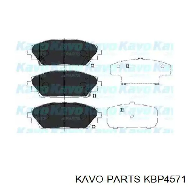 Передні тормозні колодки KBP4571 Kavo Parts