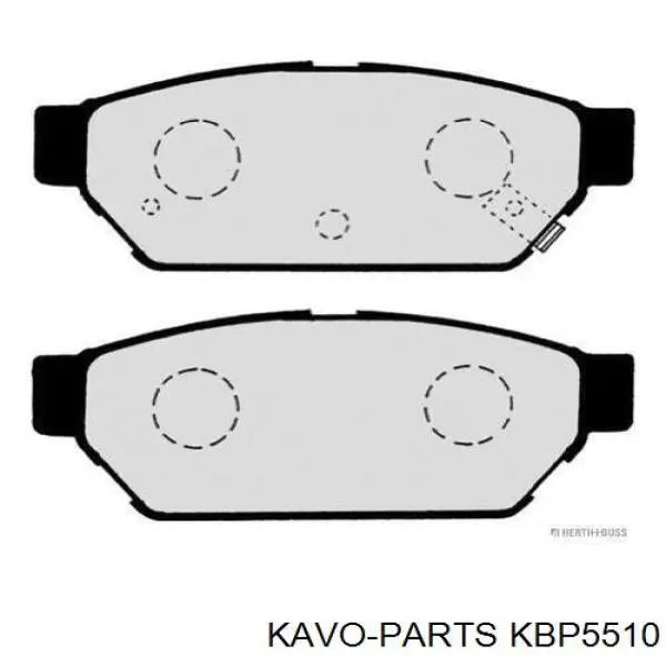 Задні гальмівні колодки Kavo Parts KBP5510 ціна, від 12.49 USD