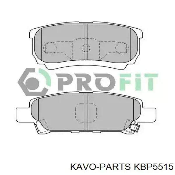 Купити KBP5515 Kavo Parts Задні колодки