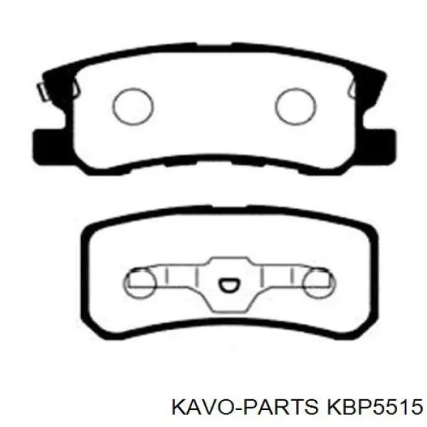 Колодки гальмові задні, дискові KBP5515 Kavo Parts