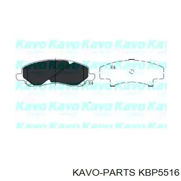 Передні тормозні колодки KBP5516 Kavo Parts