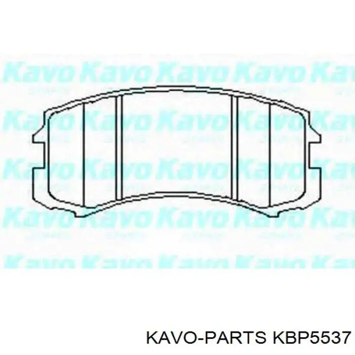 KBP5537 Kavo Parts колодки гальмівні передні, дискові