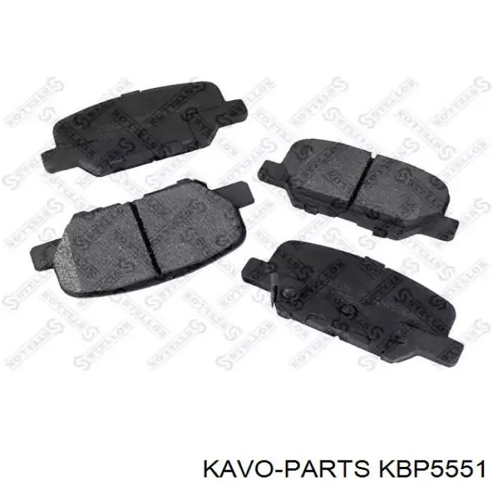 Колодки гальмові задні, дискові KBP5551 Kavo Parts