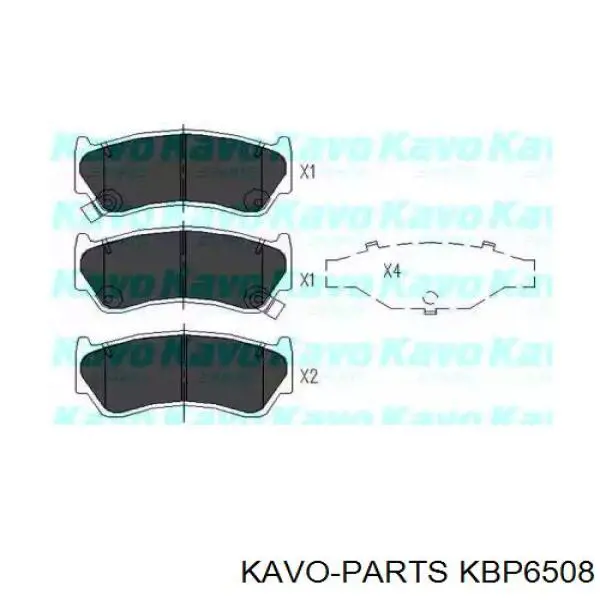 Передні тормозні колодки KBP6508 Kavo Parts