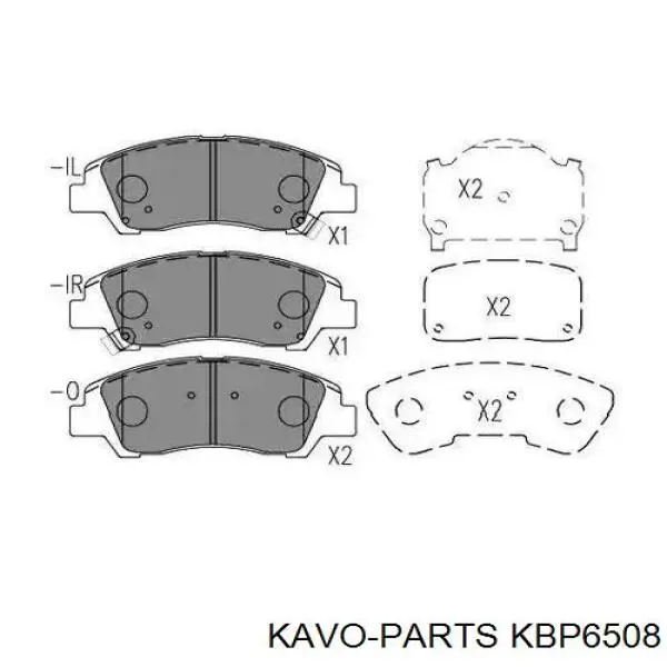 Тормозні колодки Kavo Parts KBP6508