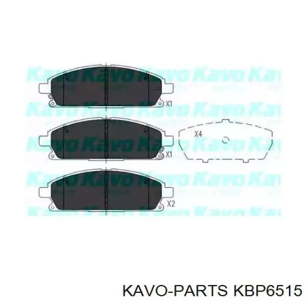 Гальмівні колодки Kavo Parts KBP6515 ціна, від 17.71 USD