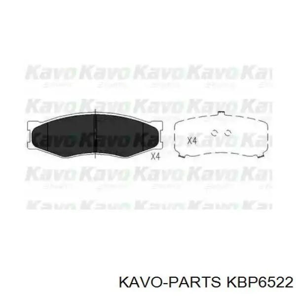 Колодки гальмівні передні, дискові KBP6522 Kavo Parts