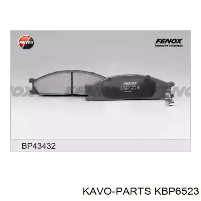 Гальмівні колодки Kavo Parts KBP6523 ціна, від 14.32 USD