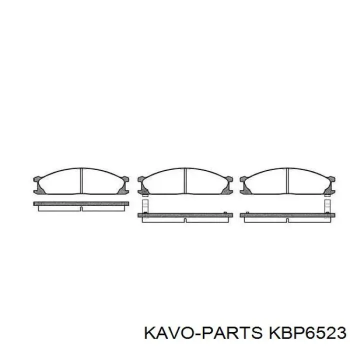 Купити KBP6523 Kavo Parts Колодки гальмівні передні, дискові