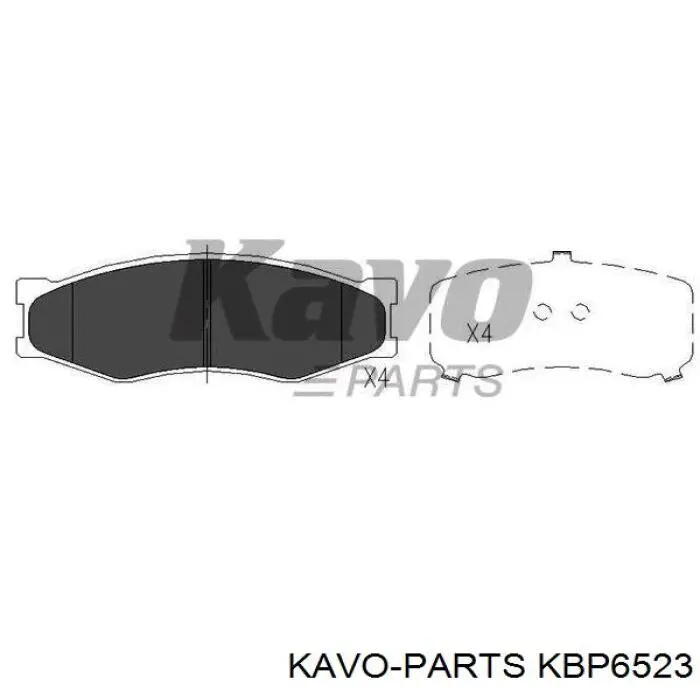 Передні тормозні колодки KBP6523 Kavo Parts