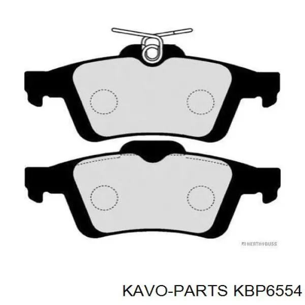 Купити KBP6554 Kavo Parts Задні колодки