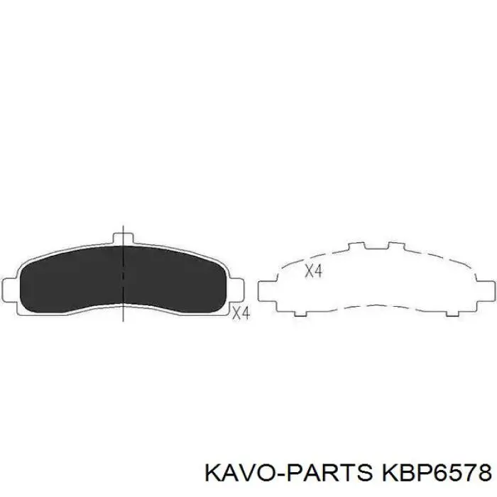 KBP6578 Kavo Parts Передні гальмівні колодки