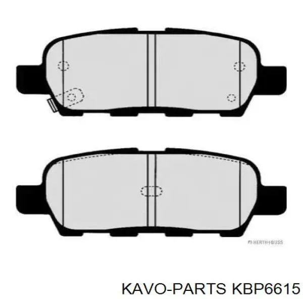 Задні гальмівні колодки Kavo Parts KBP6615 ціна, від 17.24 USD