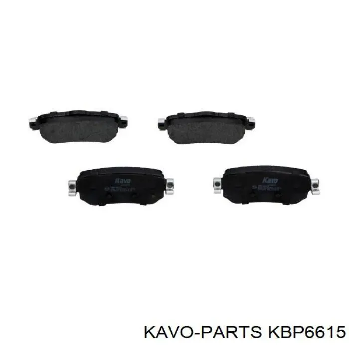 Колодки гальмові задні, дискові KBP6615 Kavo Parts