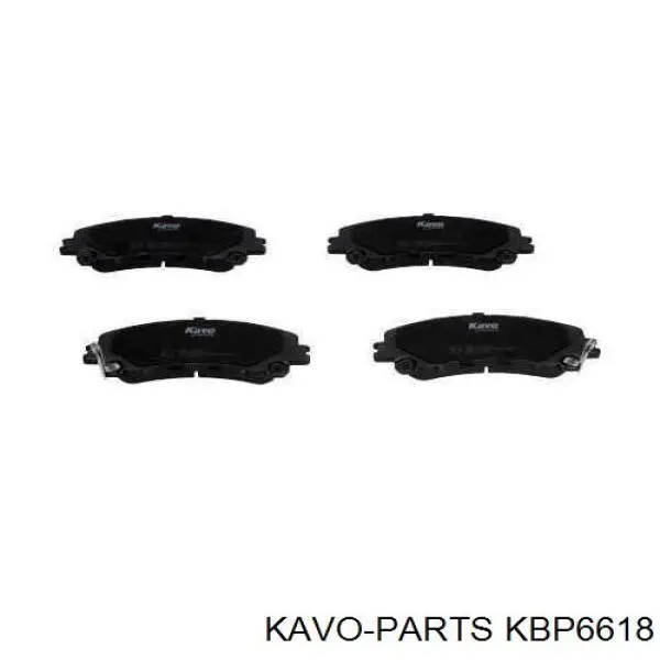 Колодки гальмівні передні, дискові KBP6618 Kavo Parts