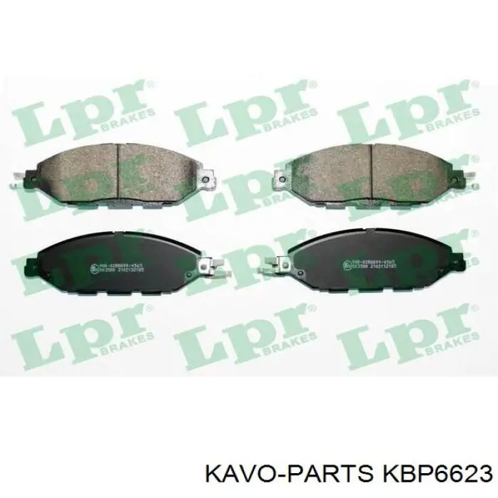 KBP6623 Kavo Parts колодки гальмівні передні, дискові