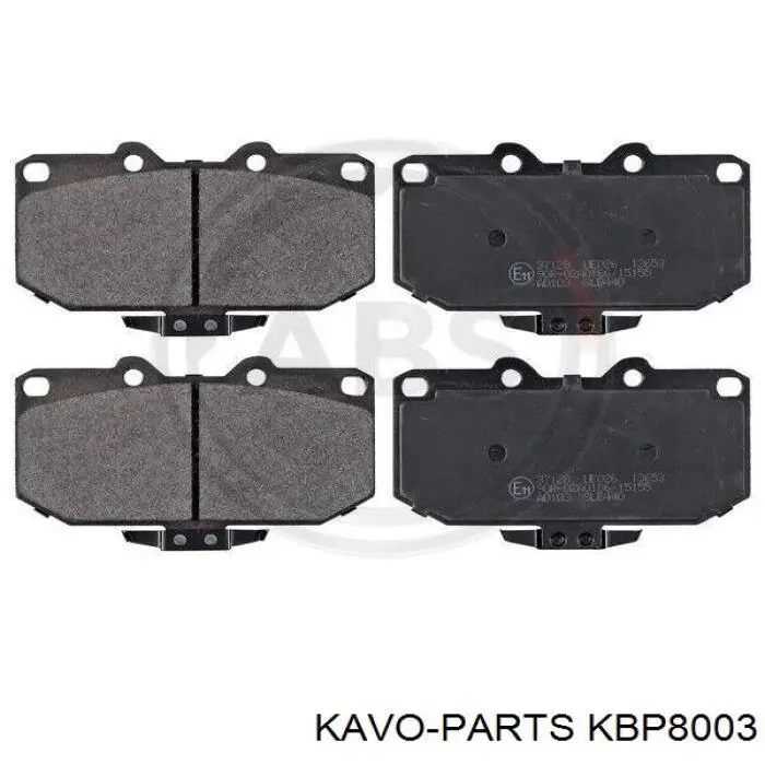 KBP8003 Kavo Parts Передні гальмівні колодки