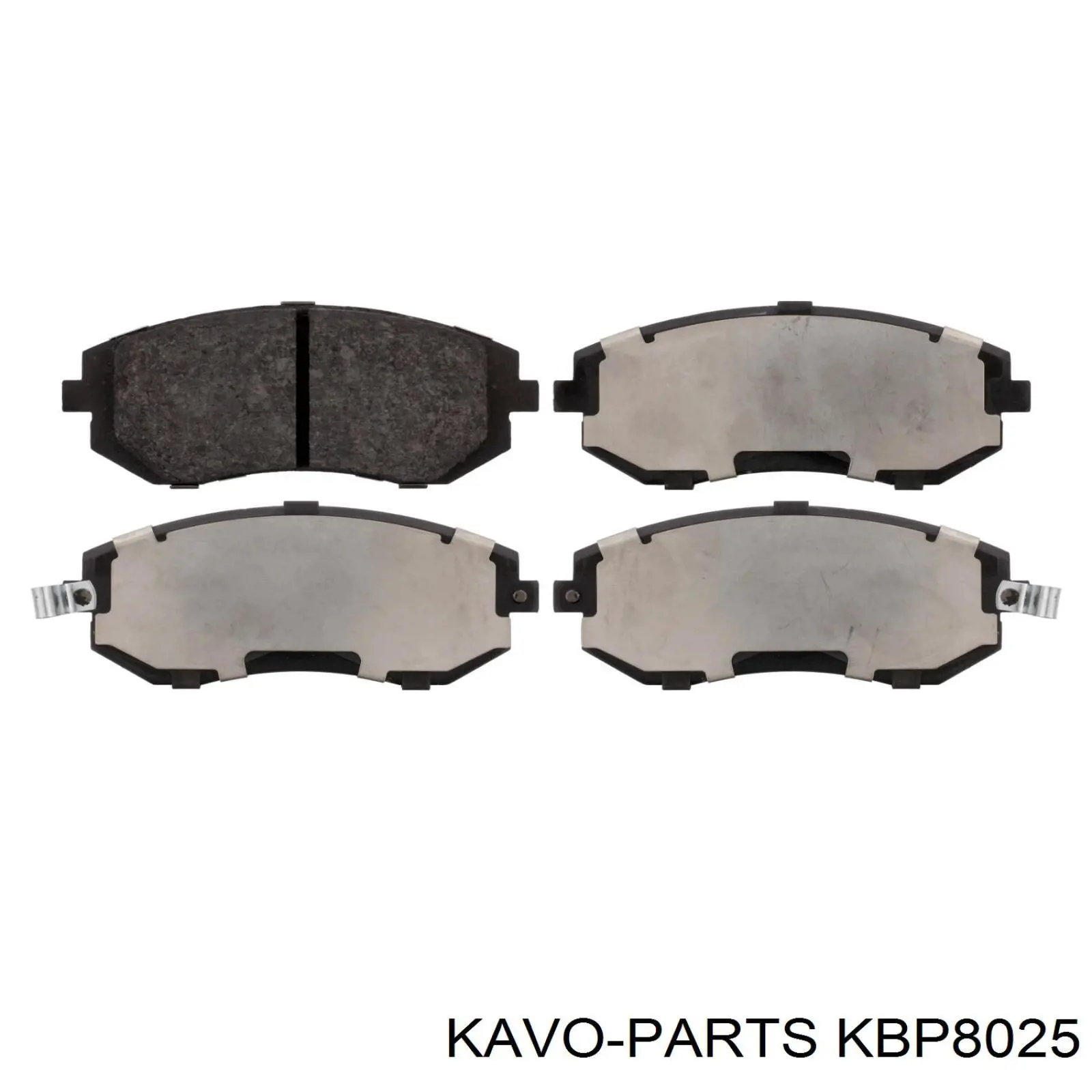 Колодки гальмівні передні, дискові KBP8025 Kavo Parts