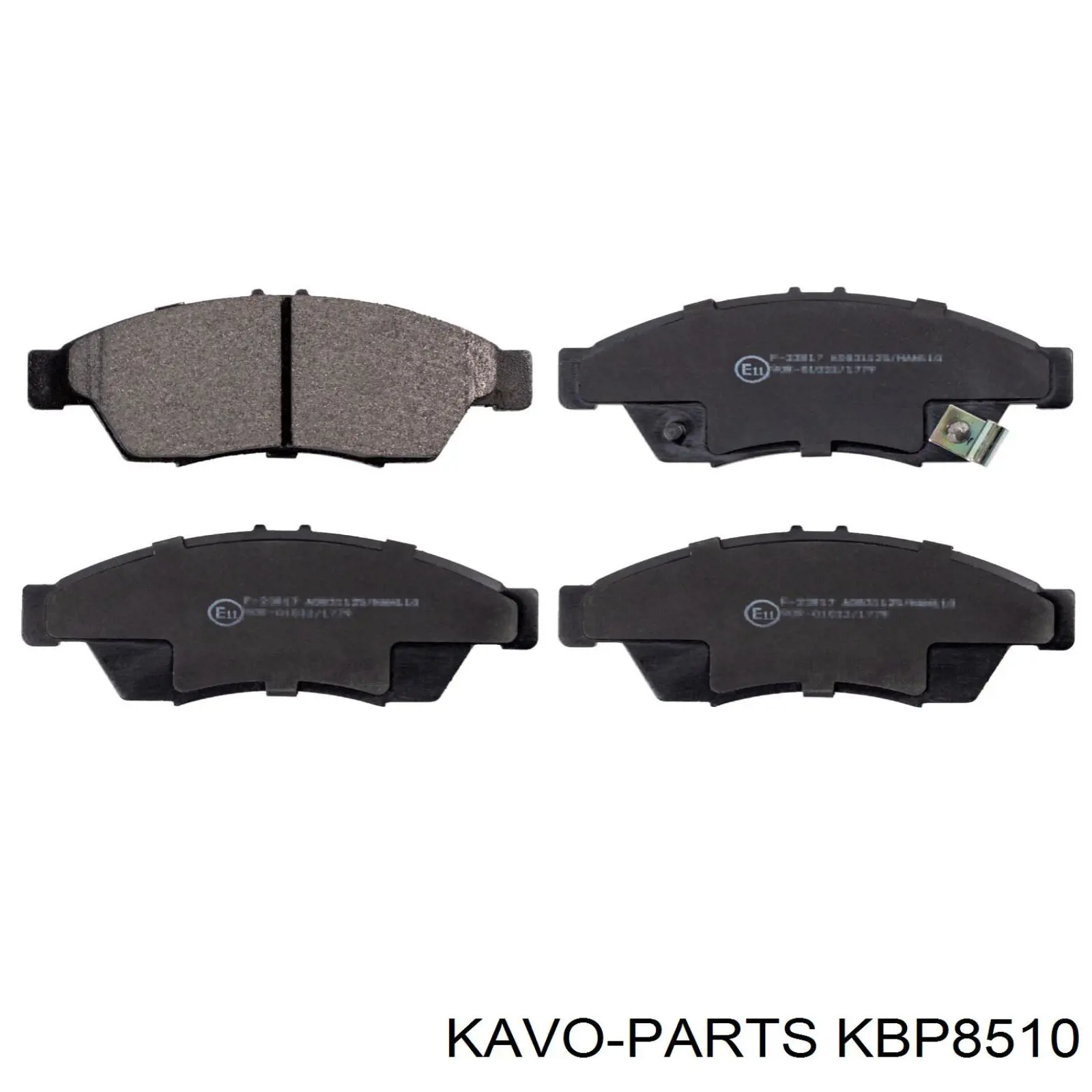 KBP8510 Kavo Parts колодки гальмівні передні, дискові