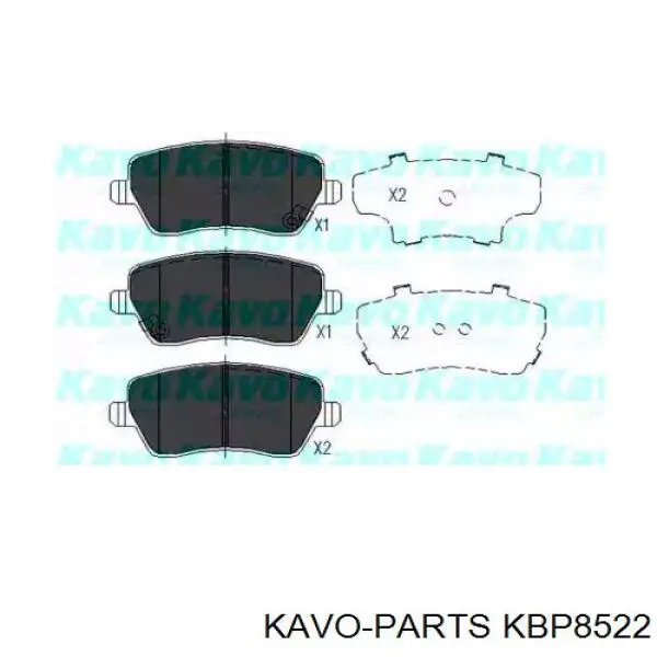 KBP8522 Kavo Parts Передні гальмівні колодки