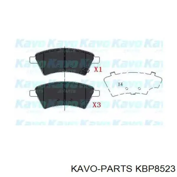 Передні тормозні колодки KBP8523 Kavo Parts