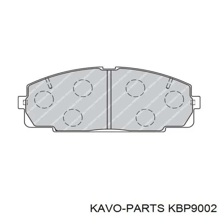 Тормозні колодки Kavo Parts KBP9002