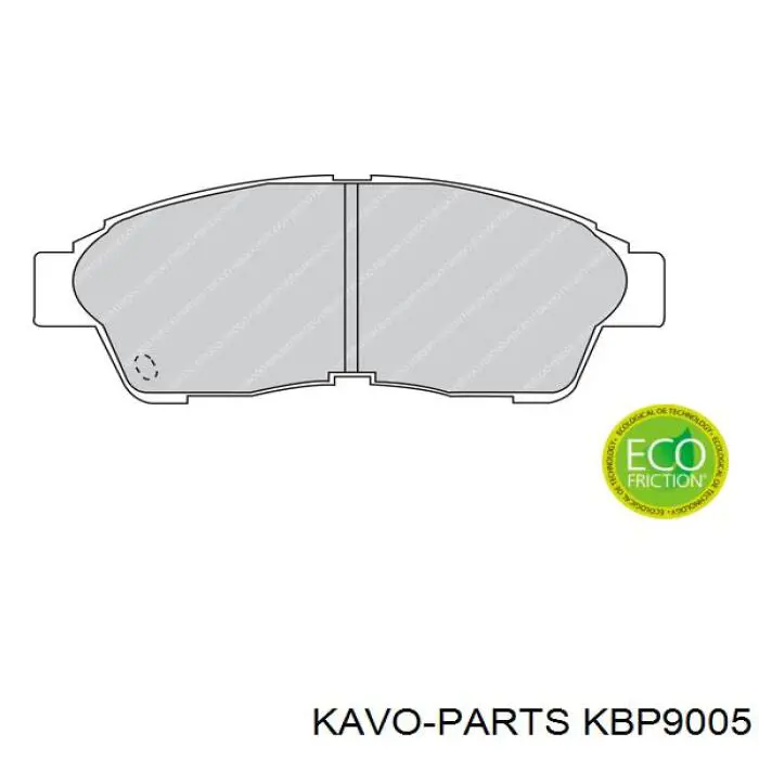 KBP9005 Kavo Parts Передні гальмівні колодки