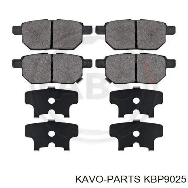 KBP9025 Kavo Parts Колодки гальмівні задні, дискові