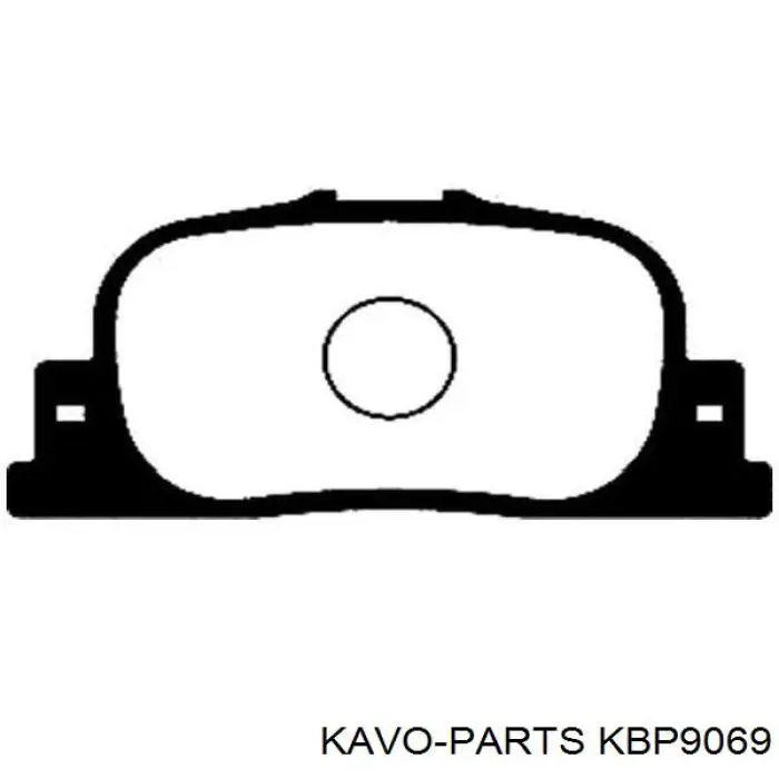 KBP9069 Kavo Parts колодки гальмові задні, дискові