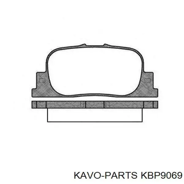 Задні дискові колодки Kavo Parts KBP9069