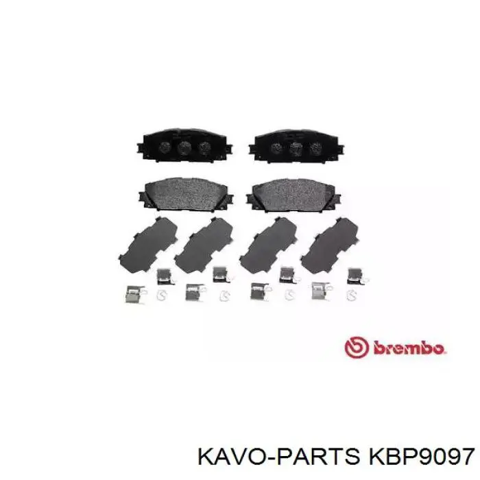 KBP9097 Kavo Parts Передні гальмівні колодки