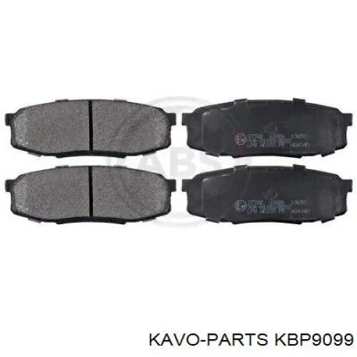 Задні дискові колодки Kavo Parts KBP9099