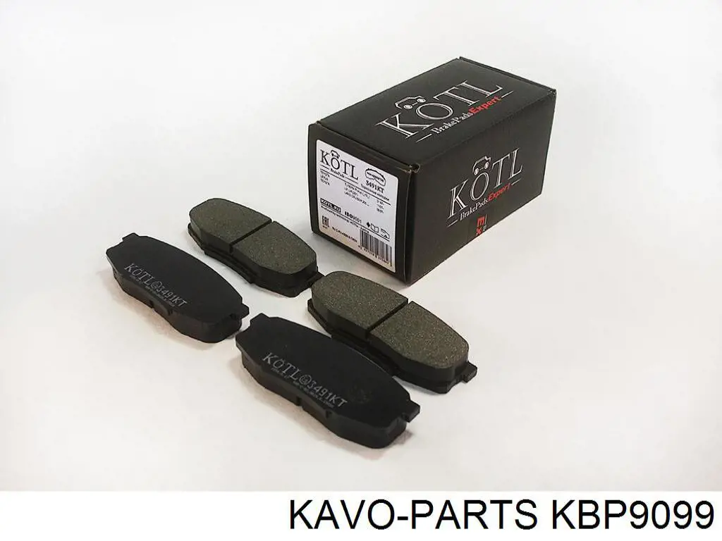 KBP9099 Kavo Parts Колодки гальмівні задні, дискові