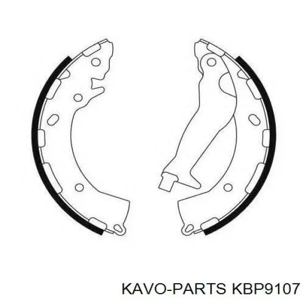 KBP9107 Kavo Parts Колодки гальмівні задні, дискові
