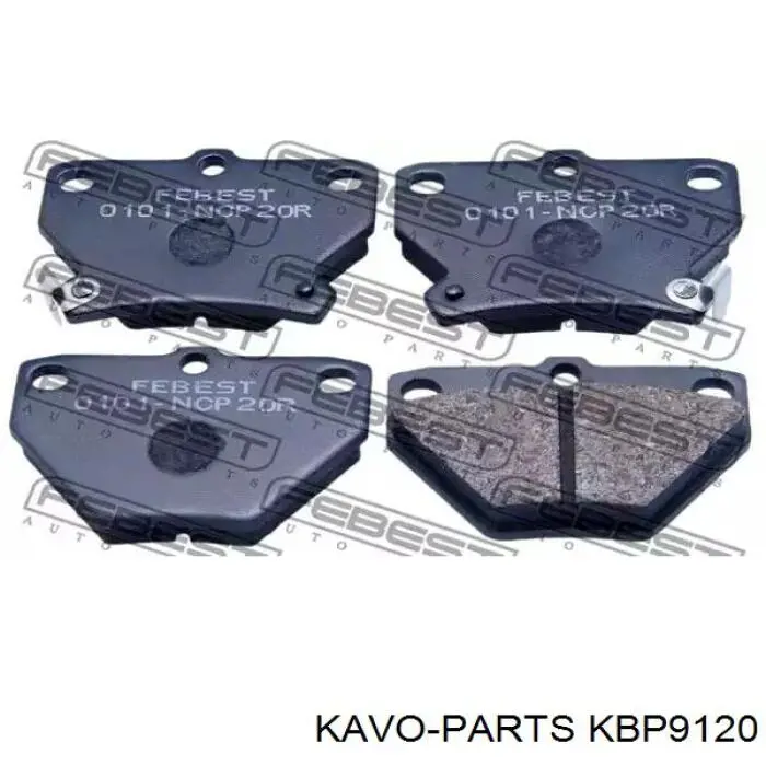 Купити KBP9120 Kavo Parts Колодки гальмівні передні, дискові