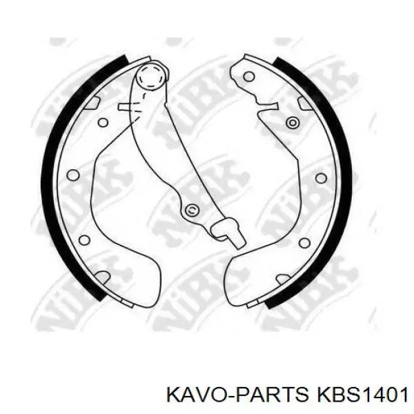 Колодки гальмові задні, барабанні Kavo Parts KBS1401 ціна, від 18.77 USD