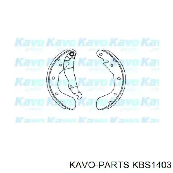 Колодки гальмові задні, барабанні KBS1403 Kavo Parts