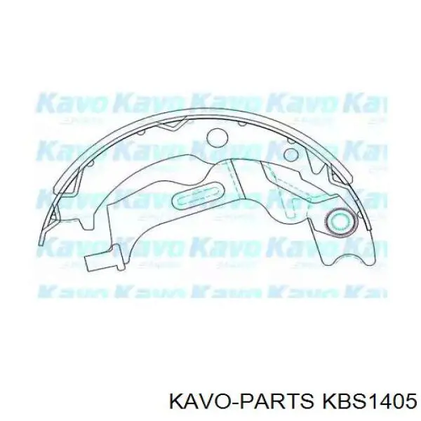 Колодки гальмові задні, барабанні KBS1405 Kavo Parts