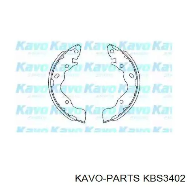 Колодки гальмові задні, барабанні KBS3402 Kavo Parts