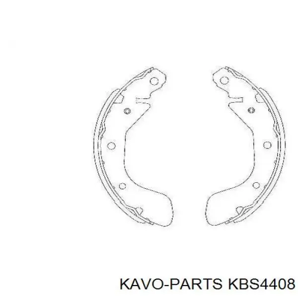 Колодки стоянкового гальма Kavo Parts KBS4408