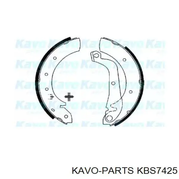 Колодки гальмові задні, барабанні KBS7425 Kavo Parts