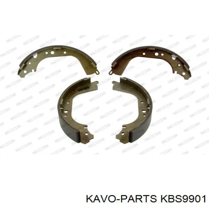 KBS9901 Kavo Parts Колодки гальмівні задні, барабанні
